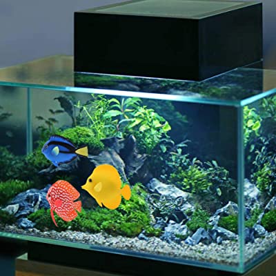 Artificial Fish Aquarium Silicone Floating Glowing Clownfish Set