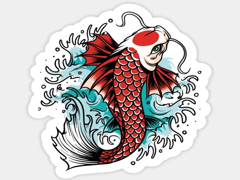 Have a koi tattoo to avoid trouble