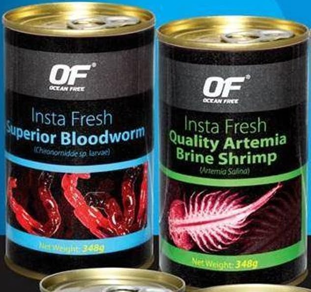 Frozen foods for angelfish